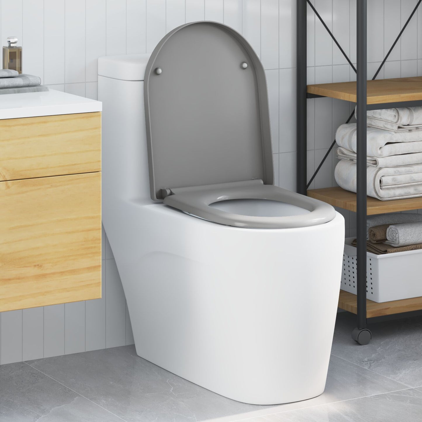 Toilette A Rilascio Rapido Con Chiusura Morbida In Duroplast