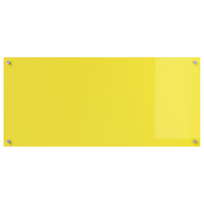 Schienale Da Cucina Giallo 110X50X0,6 Cm In Vetro Temperato