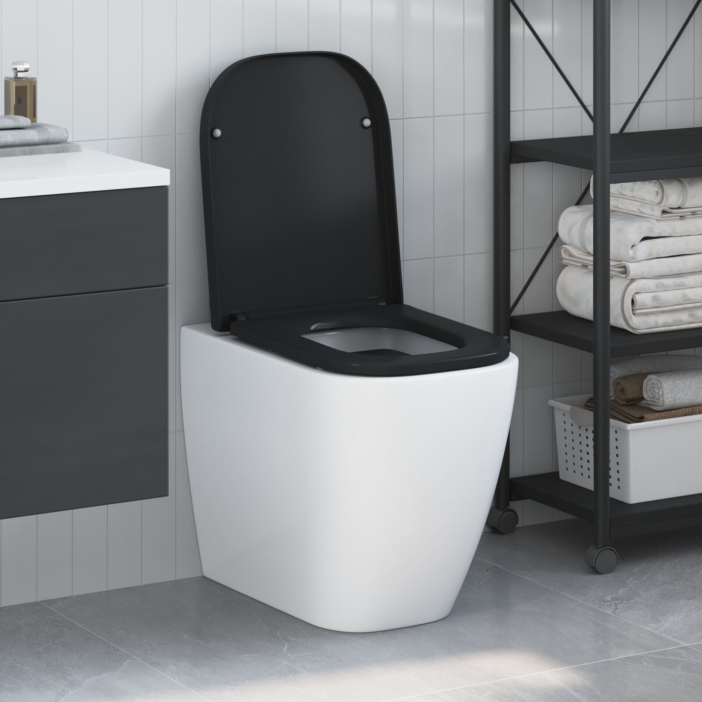 Sedile Del Wc A Rilascio Rapido Con Chiusura Morbida In Duroplast
