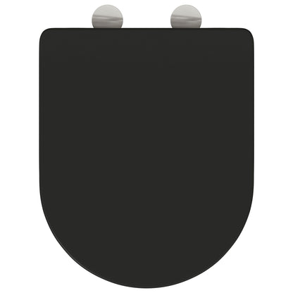 Seggiolino Per Toilette A Rilascio Rapido Con Chiusura Morbida - Duroplast, Nero