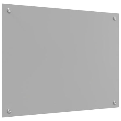 Schienale Cucina Grigio Chiaro 80X60X0,6 Cm In Vetro Temperato Di