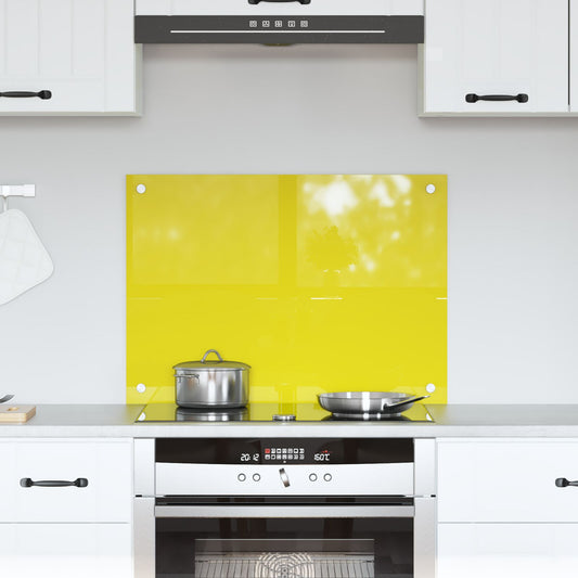 Schienale Per Cucina Giallo 70X50X0,6 Cm In Vetro Temperato Di