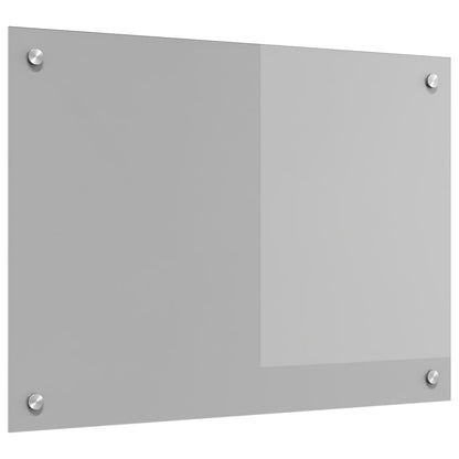 Schienale Cucina Grigio Chiaro 70X50X0,6 Cm Vetro Temperato