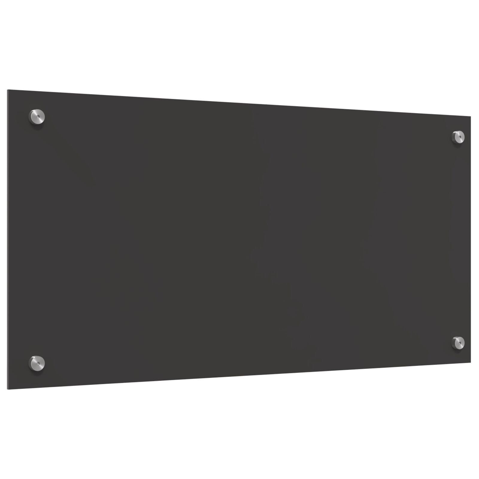 Schienale Cucina Grigio Scuro 80X40X0,6 Cm In Vetro Temperato