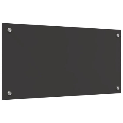 Schienale Cucina Grigio Scuro 80X40X0,6 Cm In Vetro Temperato