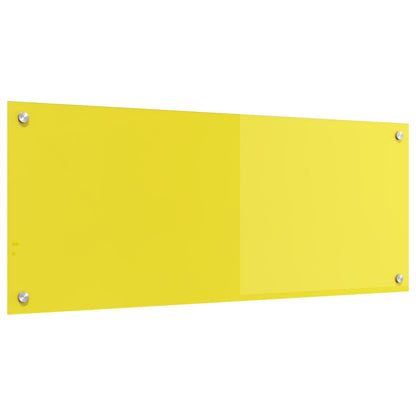 Schienale Cucina  Giallo 100X40X0.6 Cm Vetro Temperato