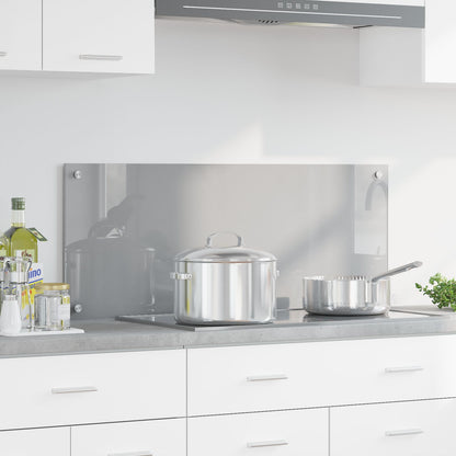 Schienale Cucina Grigio Chiaro 100X40X0,6 Cm In Vetro Temperato -