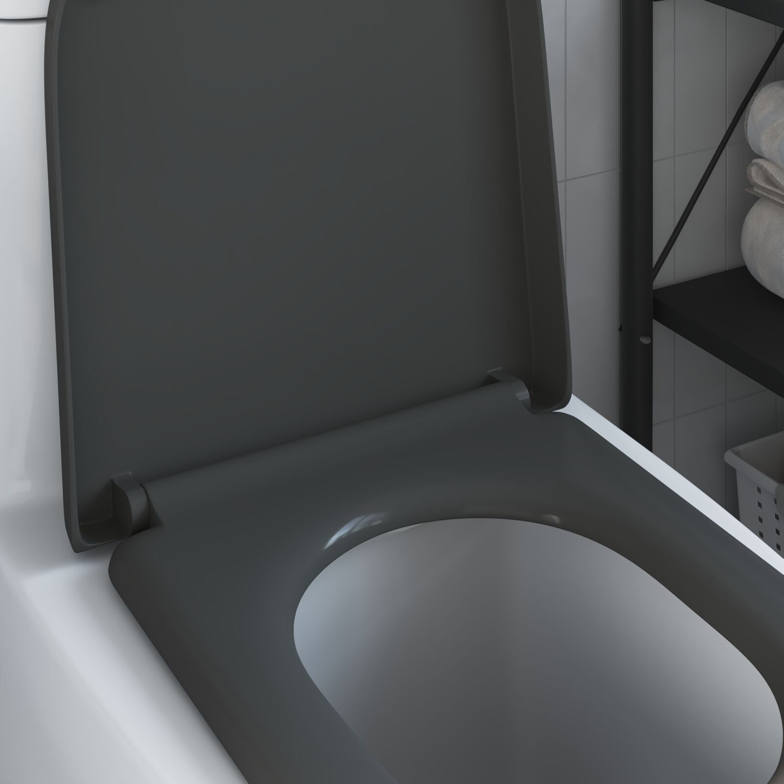 Toilette A Rilascio Rapido Con Chiusura Morbida In Duroplast