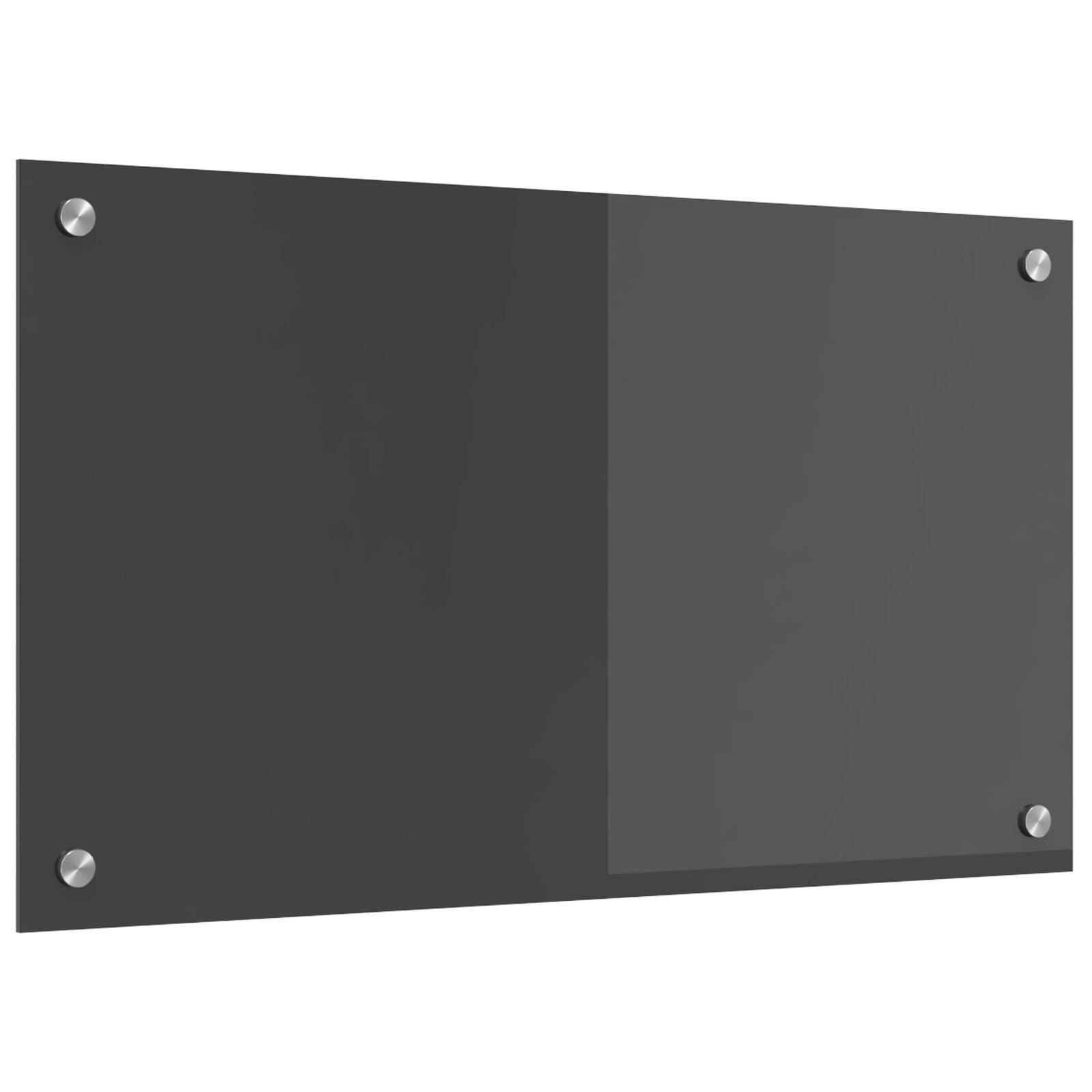 Schienale Cucina Grigio Scuro 70X40X0,6 Cm In Vetro Temperato Di