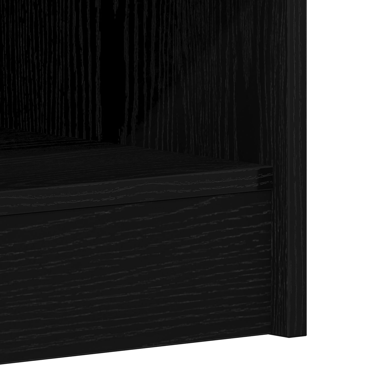 Mobile Per Scarpe  Nero Rovere 31,5X35X90 Cm In Legno Ingenerizzato