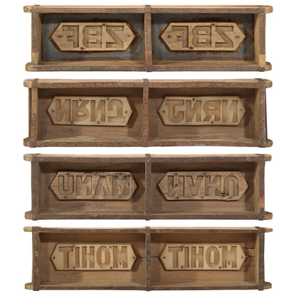 Vassoio 60,5X15X9 Cm In Legno Riciclato