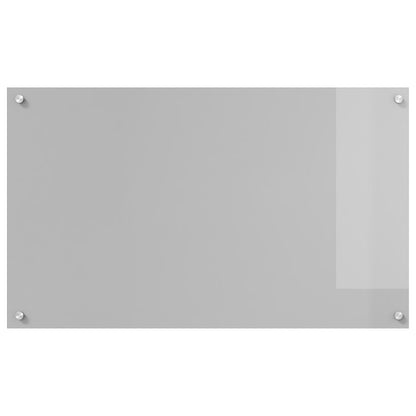 Paraspigolo Cucina Grigio Chiaro 100X60X0,6 Cm Vetro Temperato