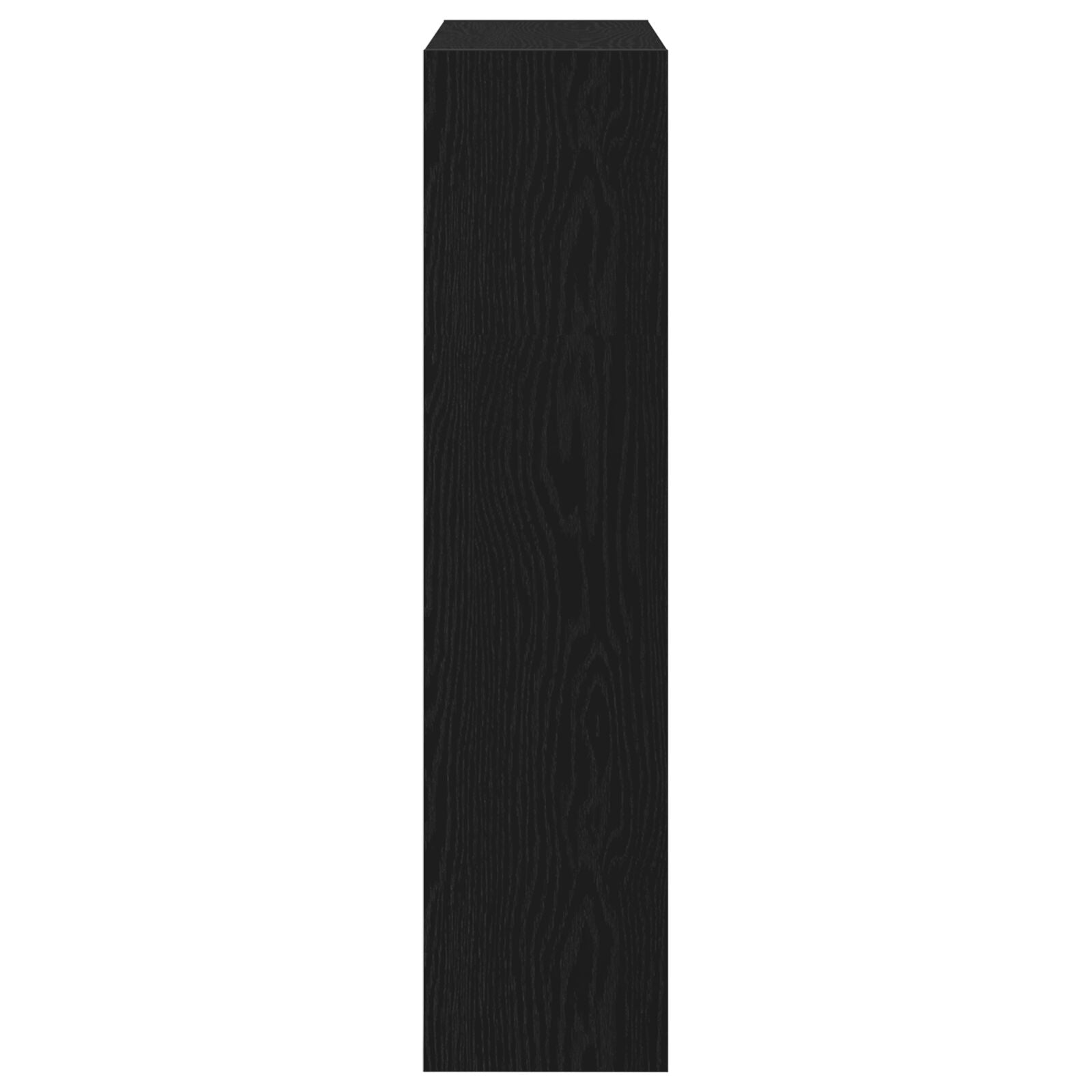 Scarpiera  Con Cassetto Flip In Rovere Nero 80X21X87,5 Cm
