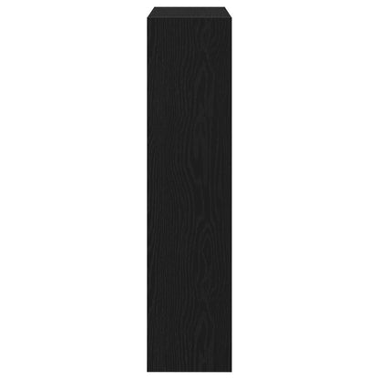 Scarpiera  Con Cassetto Flip In Rovere Nero 80X21X87,5 Cm