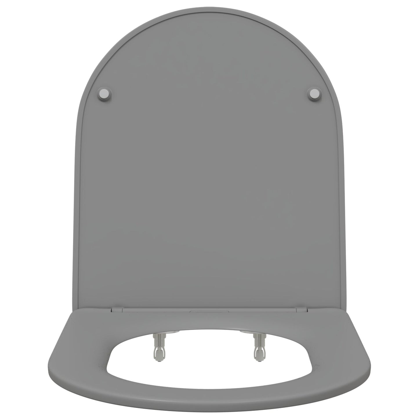Sedile Wc A Sgancio Rapido  Con Chiusura Morbida In Duroplast Grigio