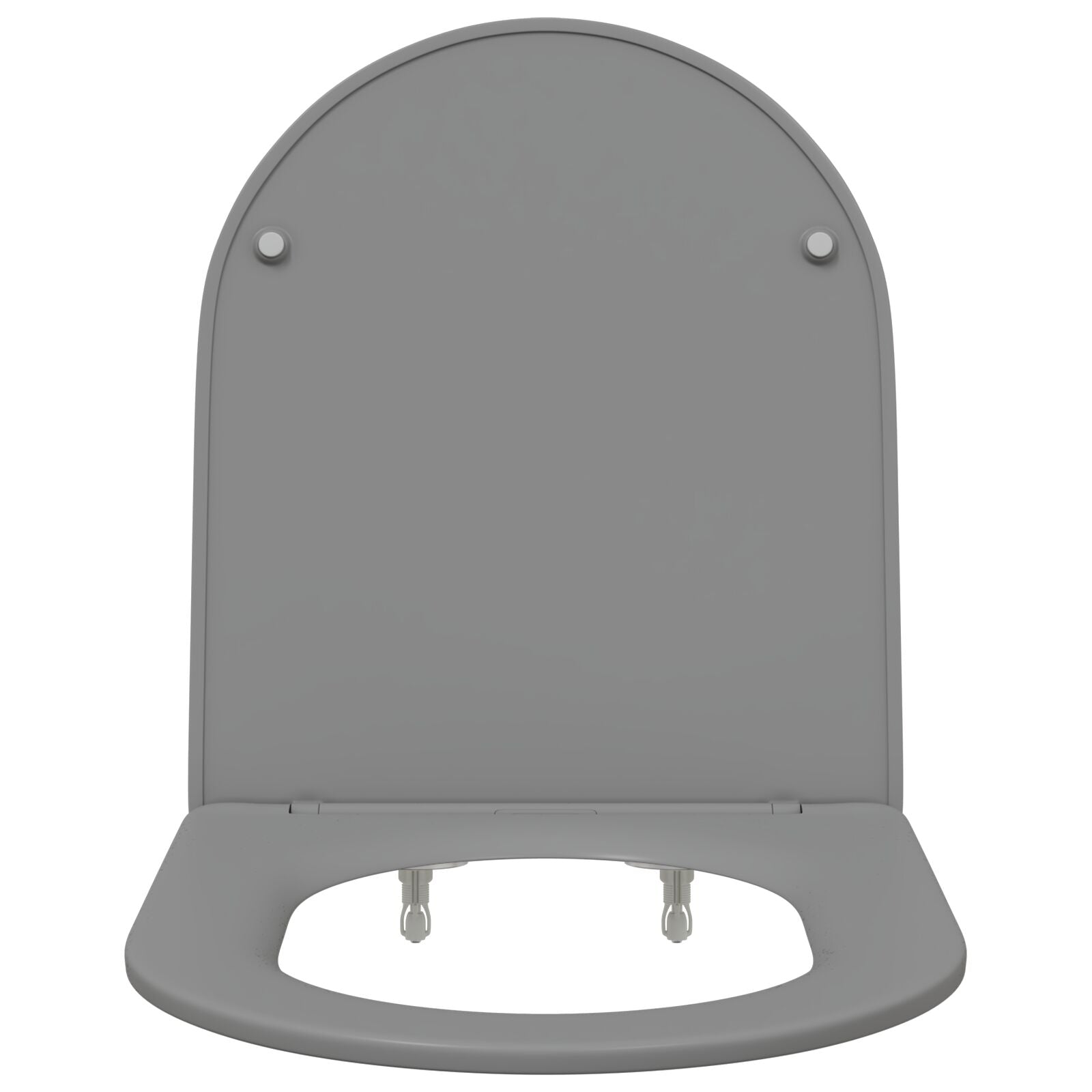 Sedile Wc A Sgancio Rapido  Con Chiusura Morbida In Duroplast Grigio
