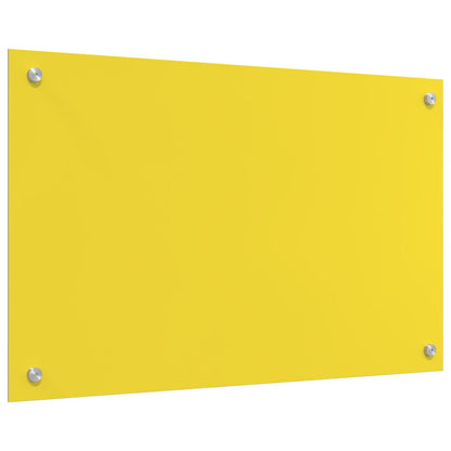 Schienale Cucina  Giallo 80X50X0,6 Cm Vetro Temperato