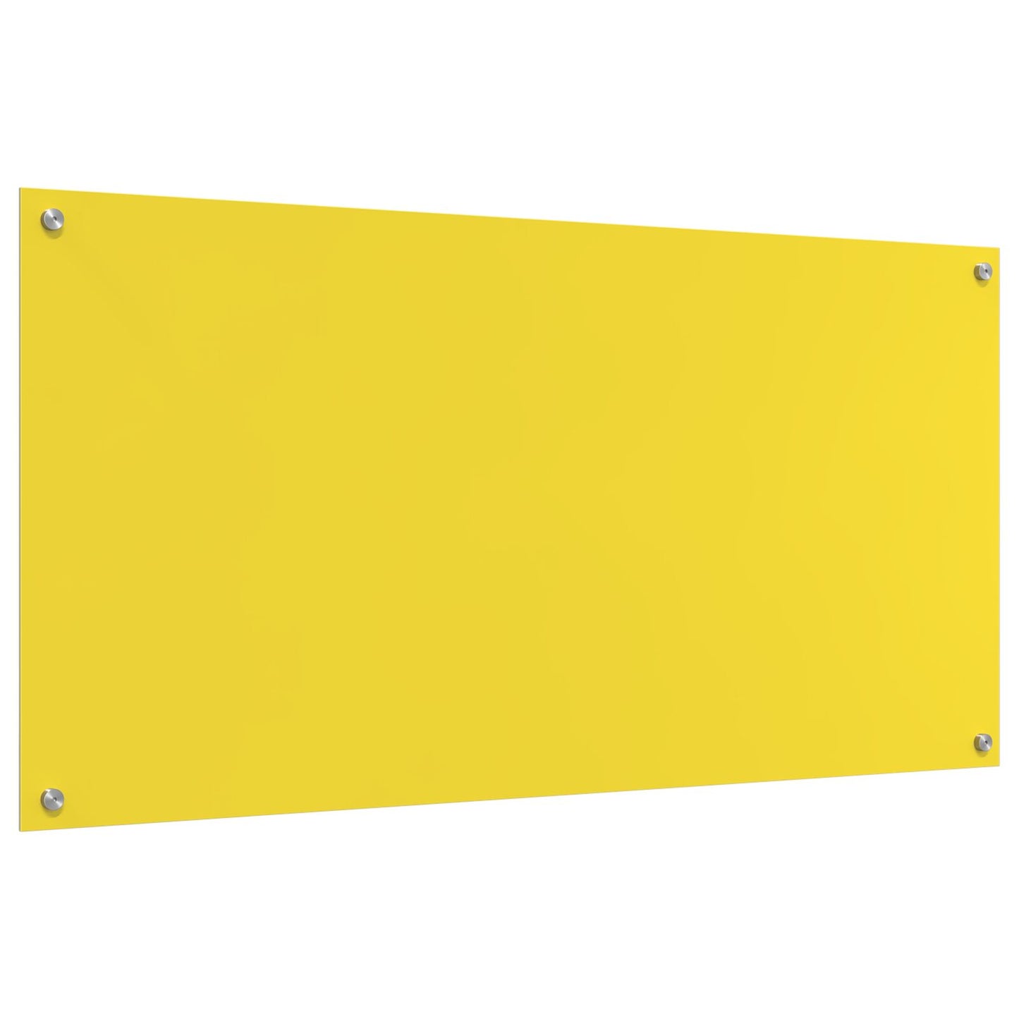 Schienale Da Cucina  Giallo 120X60X0,6 Cm In Vetro Temperato