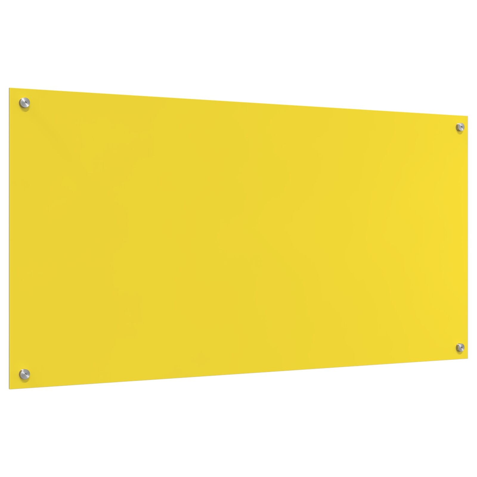 Schienale Da Cucina  Giallo 120X60X0,6 Cm In Vetro Temperato