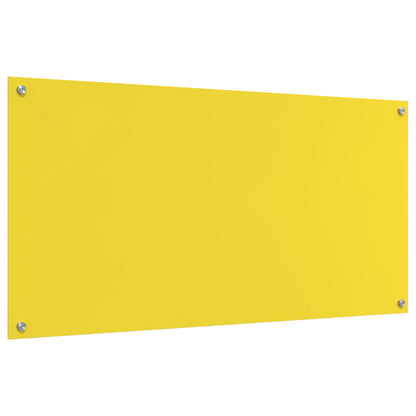 Schienale Da Cucina  Giallo 120X60X0,6 Cm In Vetro Temperato