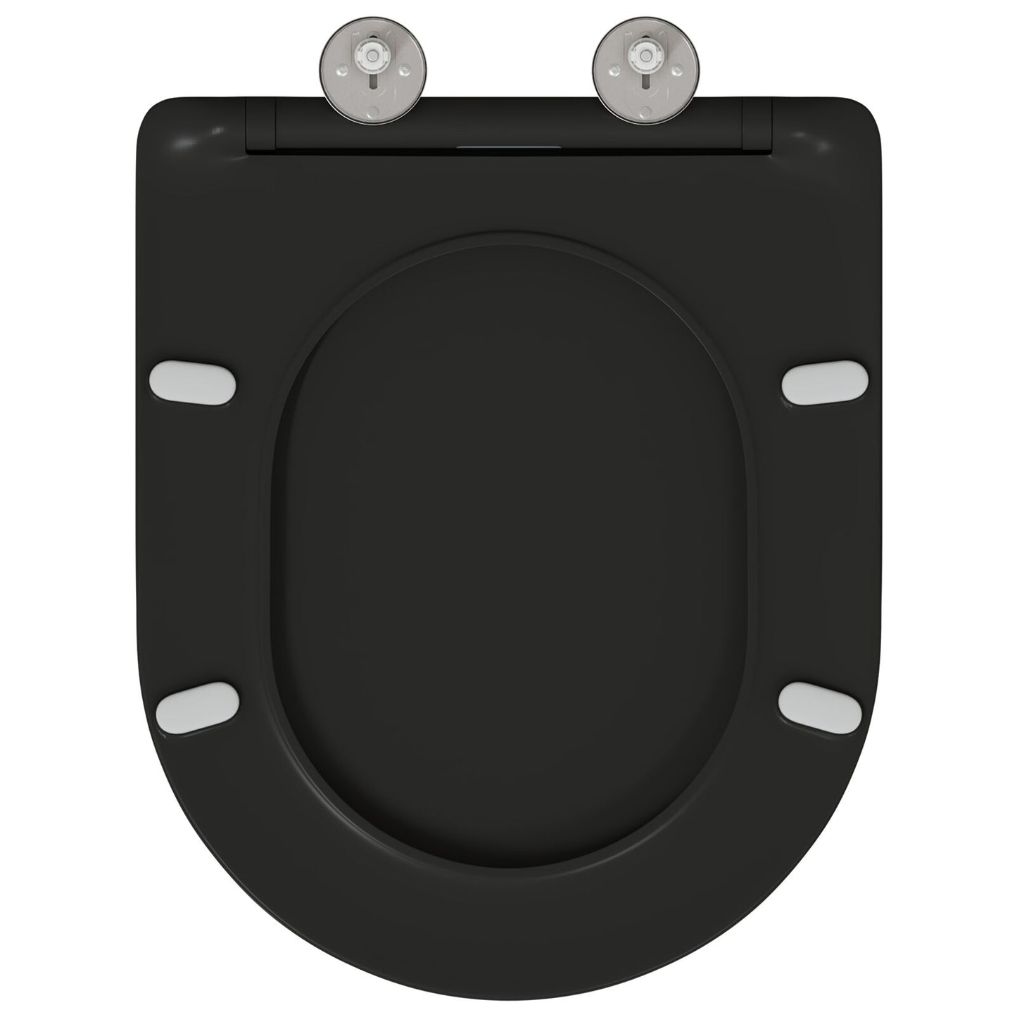Seggiolino Per Toilette A Rilascio Rapido Con Chiusura Morbida - Duroplast, Nero