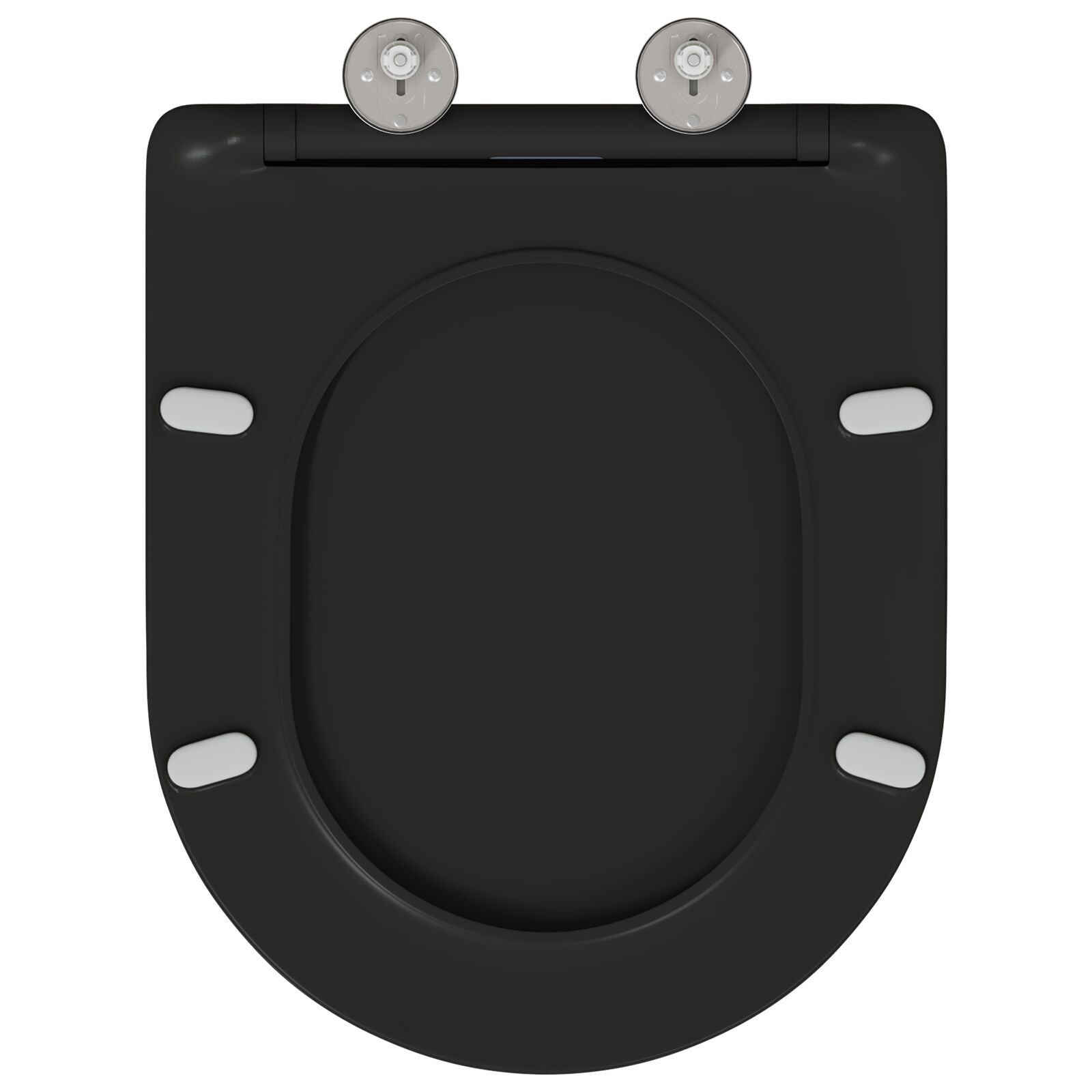 Seggiolino Per Toilette A Rilascio Rapido Con Chiusura Morbida - Duroplast, Nero