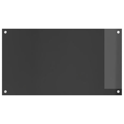 Paravento Da Cucina Grigio Scuro 90X50X0,6 Cm In Vetro Temperato