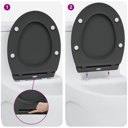 Toilette A Rilascio Rapido  Con Chiusura Morbida In Duroplast