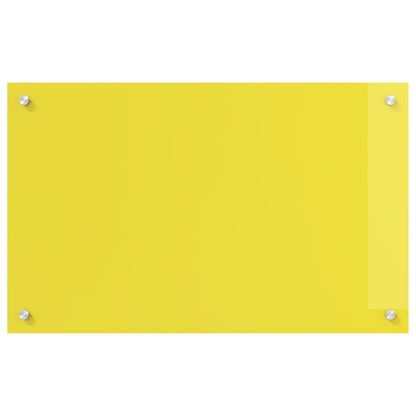 Schienale Cucina  Giallo 80X50X0,6 Cm Vetro Temperato