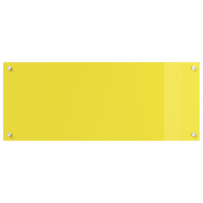 Schienale Cucina  Giallo 100X40X0.6 Cm Vetro Temperato