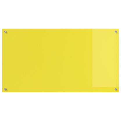 Schienale Cucina Giallo 110X60X0,6 Cm In Vetro Temperato