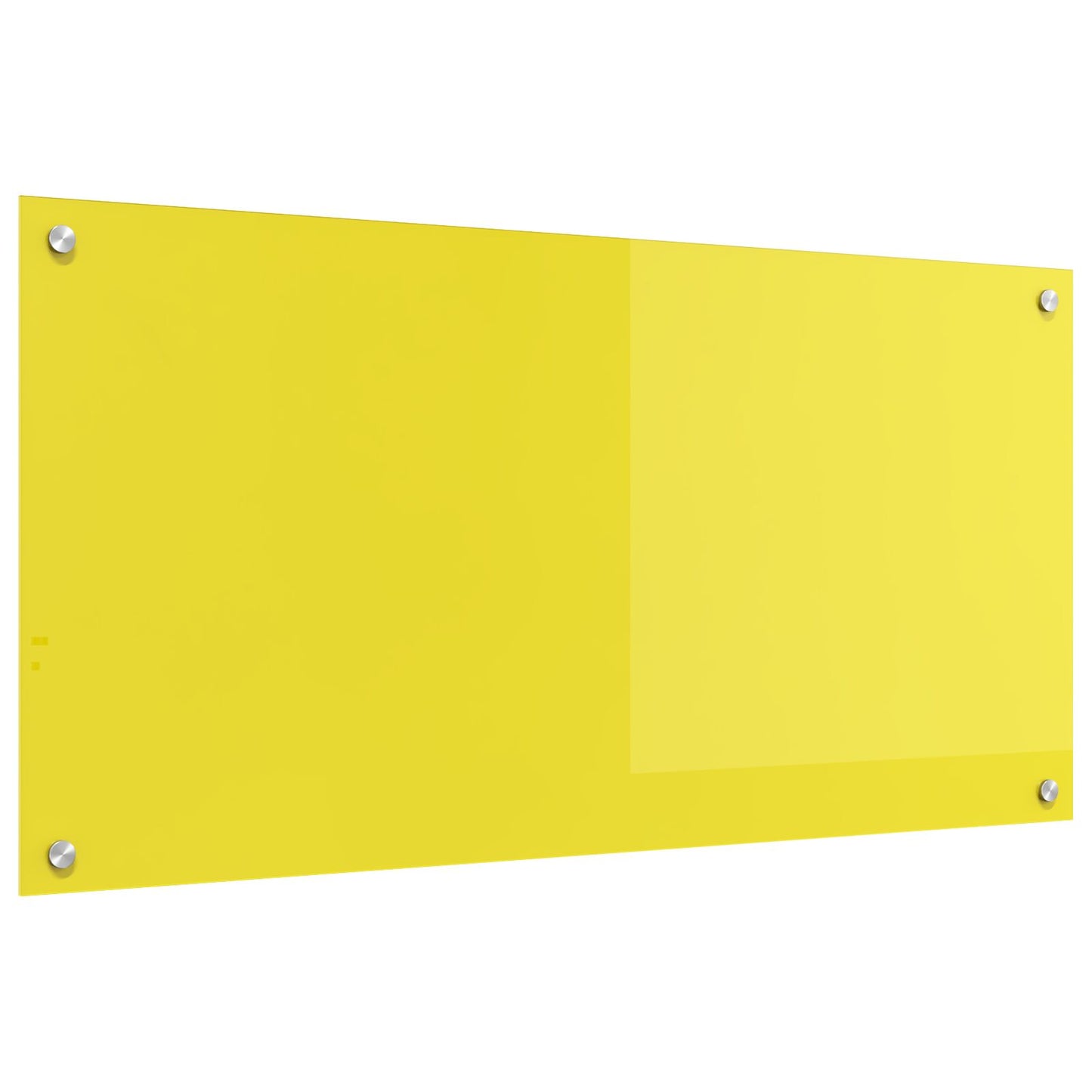 Schienale Da Cucina  Giallo 100X50X0,6 Cm In Vetro Temperato