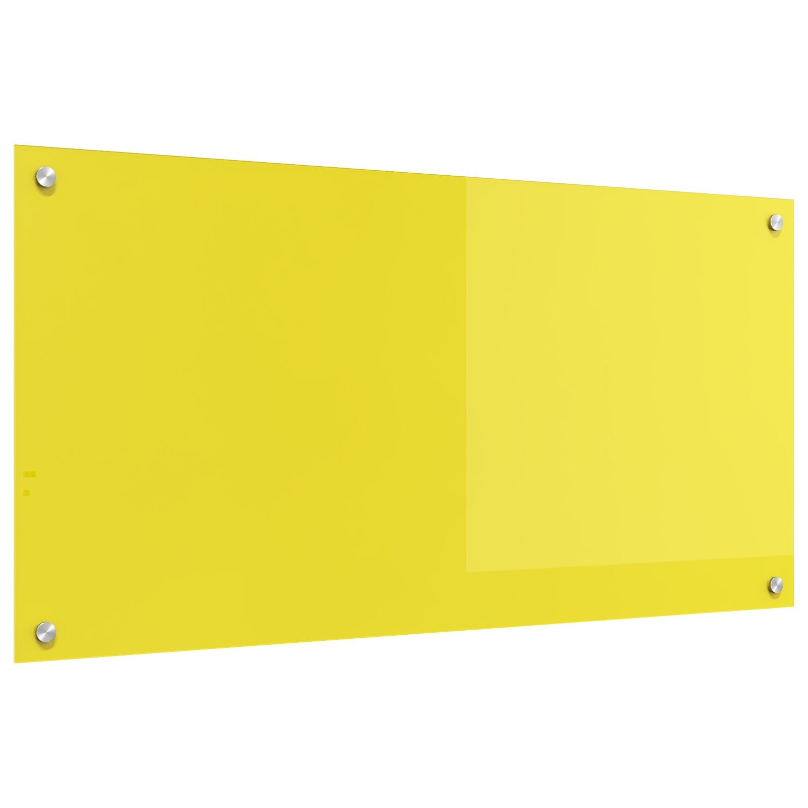 Schienale Da Cucina  Giallo 100X50X0,6 Cm In Vetro Temperato