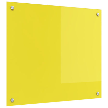 Schienale Da Cucina Giallo 70X60X0,6 Cm In Vetro Temperato -