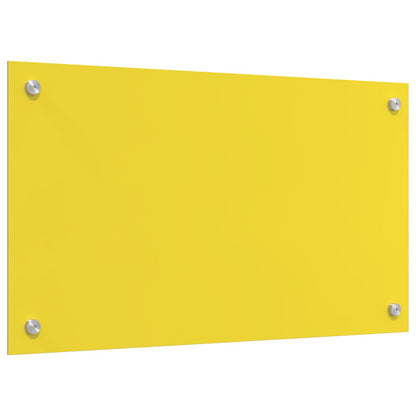 Schienale Cucina Giallo 70X40X0,6 Cm Vetro Temperato