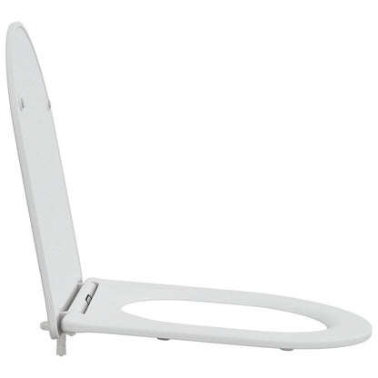 Sedile Per Toilette Con Chiusura Rapida E Soft Close In Duroplast Bianco