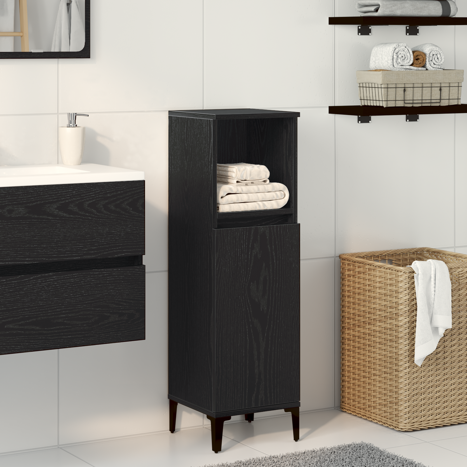 Armadietto Da Bagno 30X30X100 Cm Truciolato