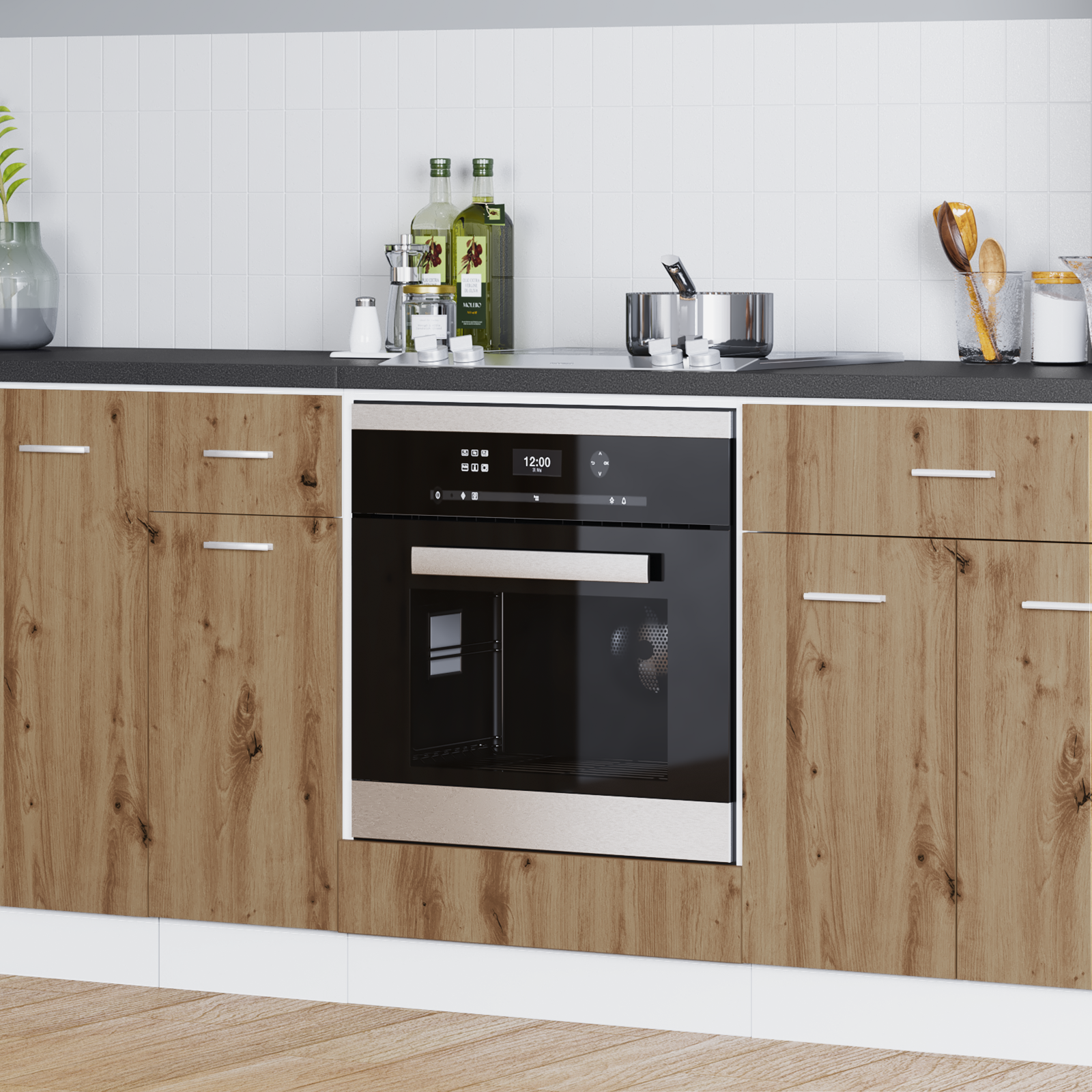 Mobile Pensile “Lyon” 80X31X60 Cm Rovere Artigianale